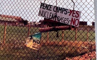 Upper Heyford anti-nuclear protest in 1983. Credit: Steve Barwick