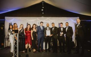 Bicester and Kidlington Specsavers teams at Cherwell Business Award
